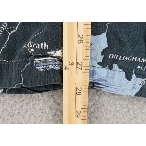 VTG David Carey Originals Alaska Button Down Shirt Adult L All Over Print Casual - Picture 8 of 12